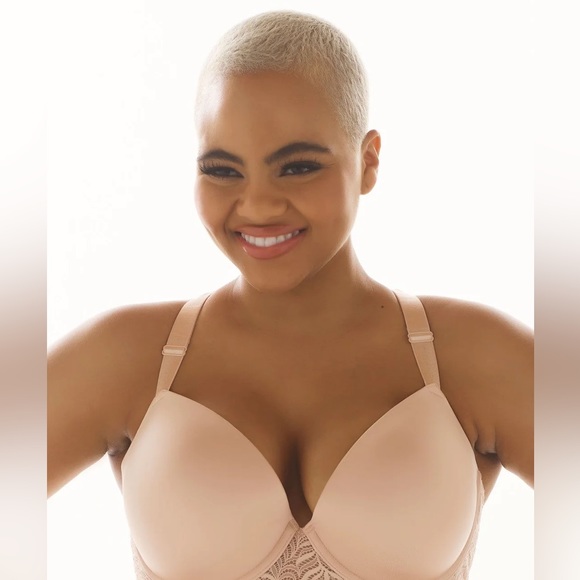 NWT Felina (38 DD) Carolina Seamless Plunge Racerback Bra in “Sugar Baby” - Picture 1 of 5